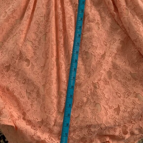 Apricity pink/peach lace dress - Picture 6 of 8